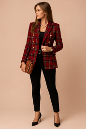 Abbey | Elegant Women's Checked Jacket 4